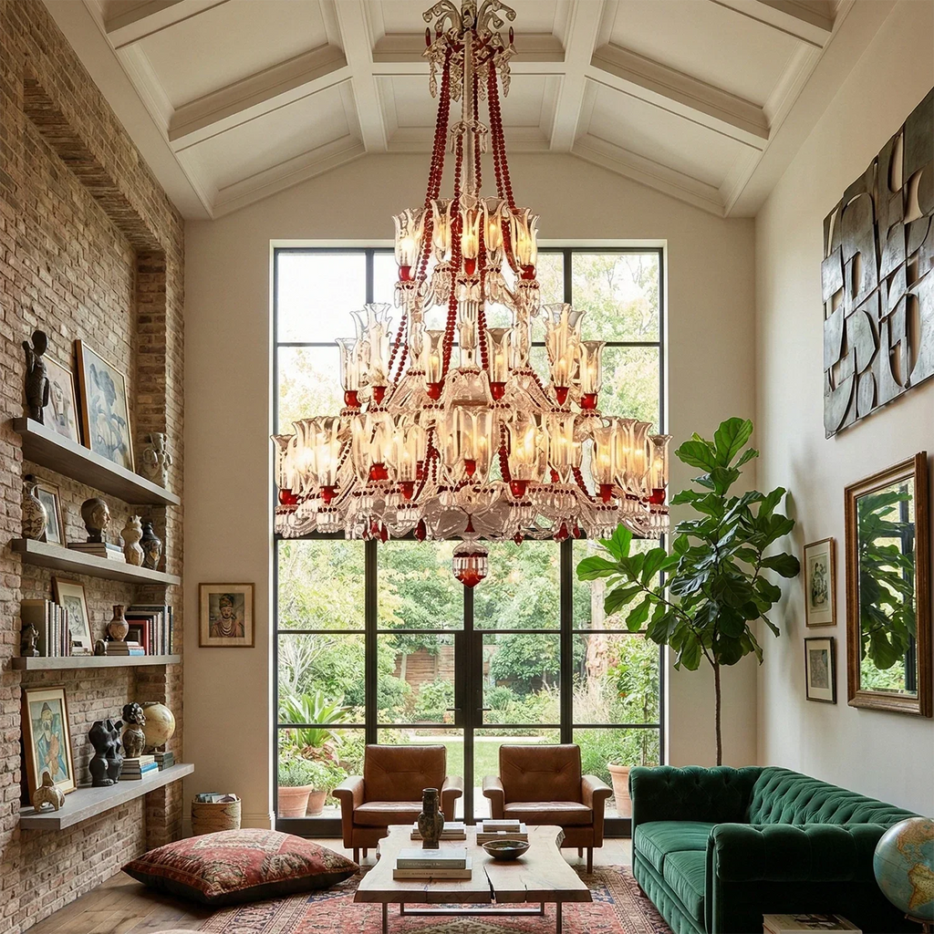 Brilliant Starry Crystal RED Chandelier | wildoxy