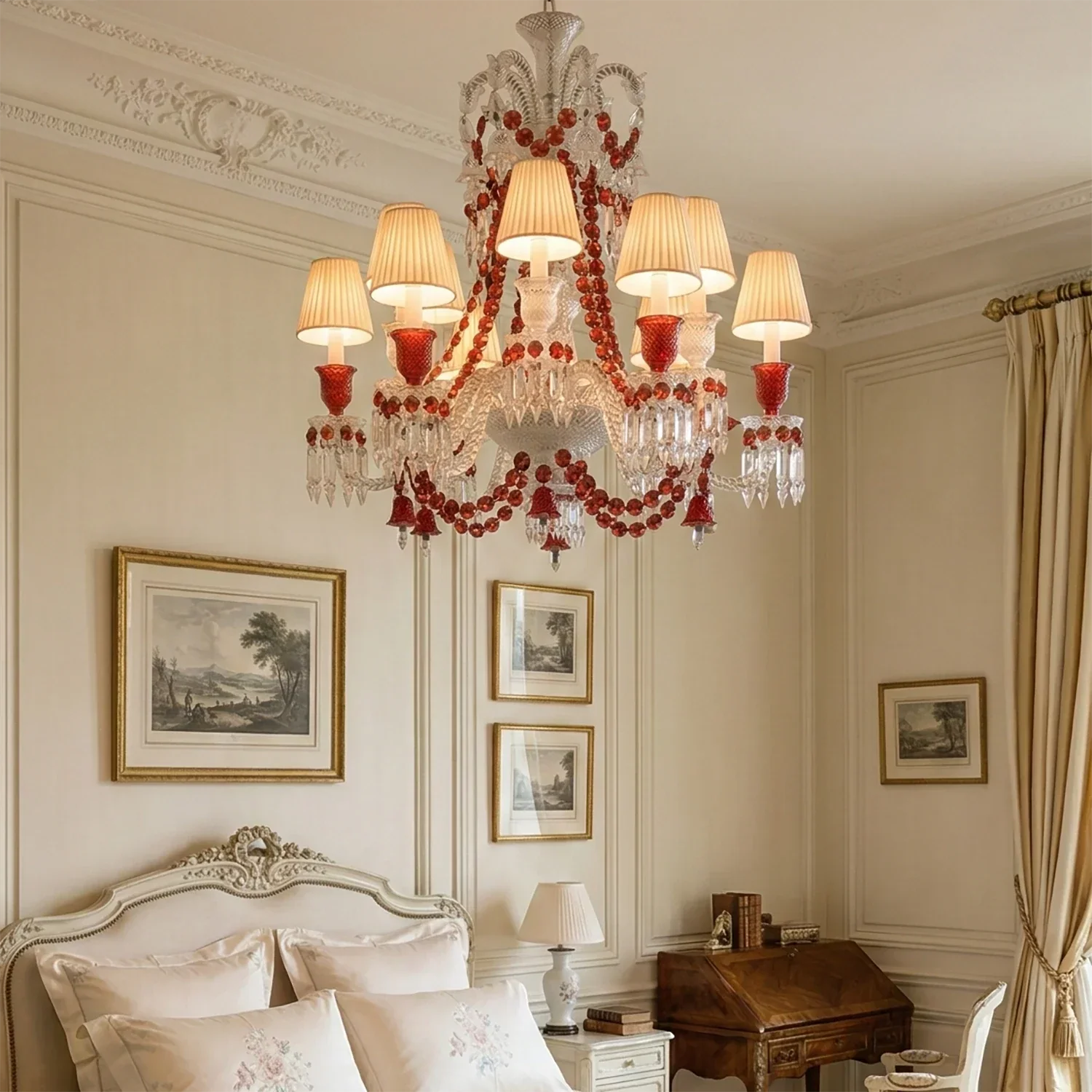 Brilliant Starry Crystal RED Chandelier | wildoxy