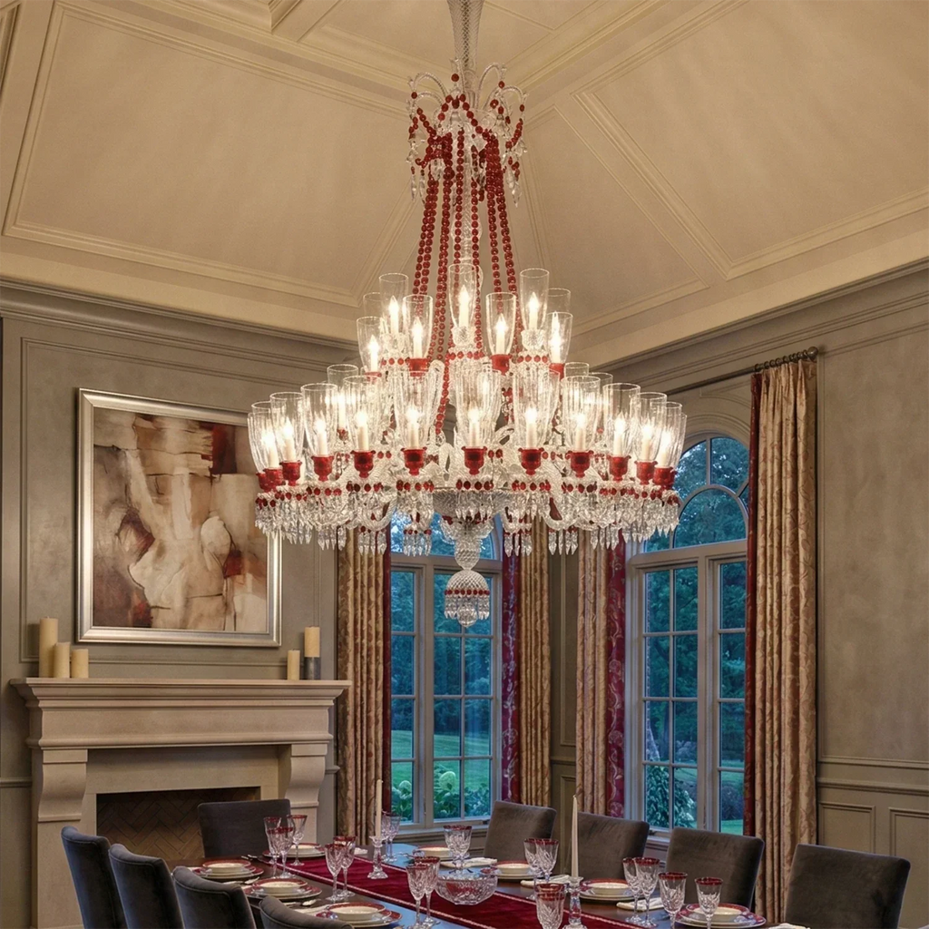 Brilliant Starry Crystal RED Chandelier | wildoxy