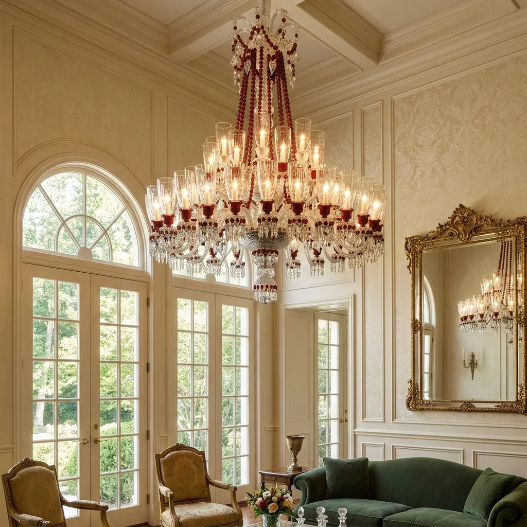 Brilliant Starry Crystal RED Chandelier | wildoxy