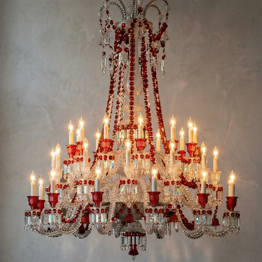 Brilliant Starry Crystal RED Chandelier | wildoxy