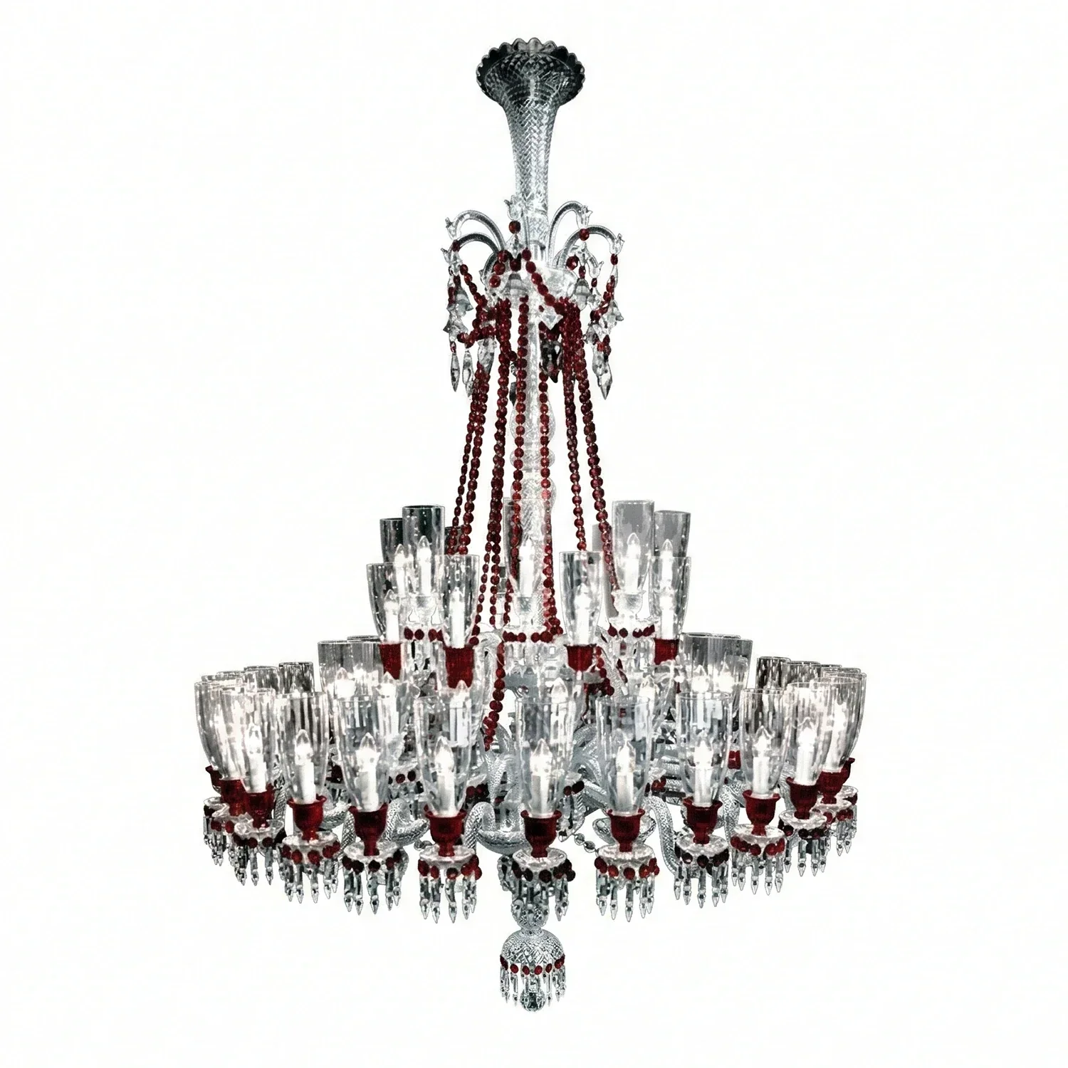Brilliant Starry Crystal RED Chandelier | wildoxy
