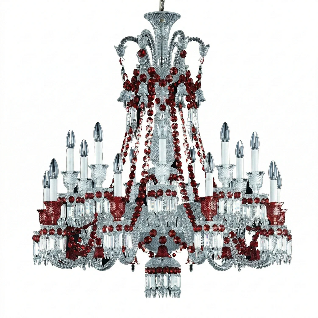 Brilliant Starry Crystal RED Chandelier | wildoxy