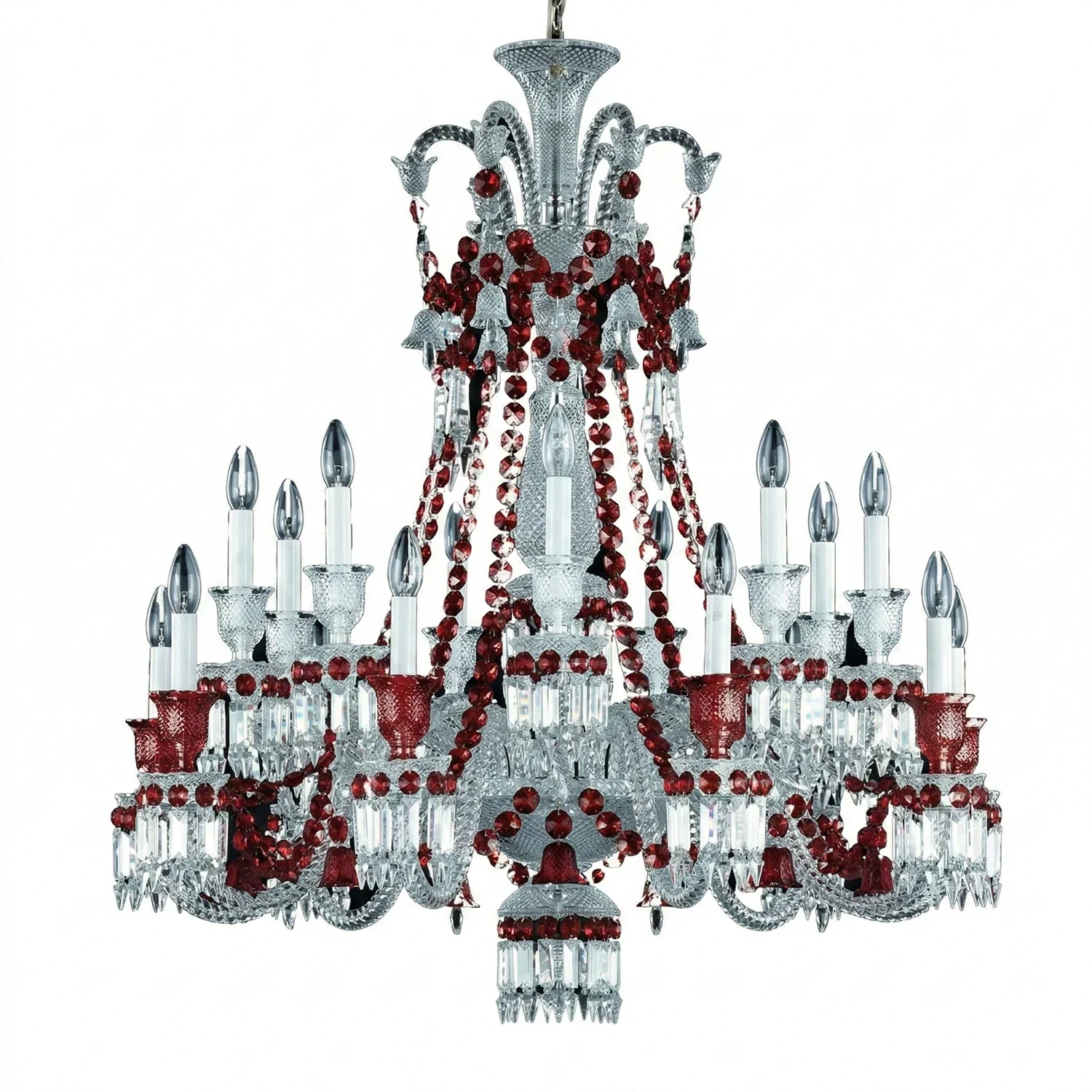 Brilliant Starry Crystal RED Chandelier | wildoxy