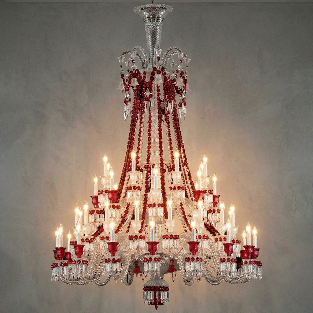 Brilliant Starry Crystal RED Chandelier | wildoxy