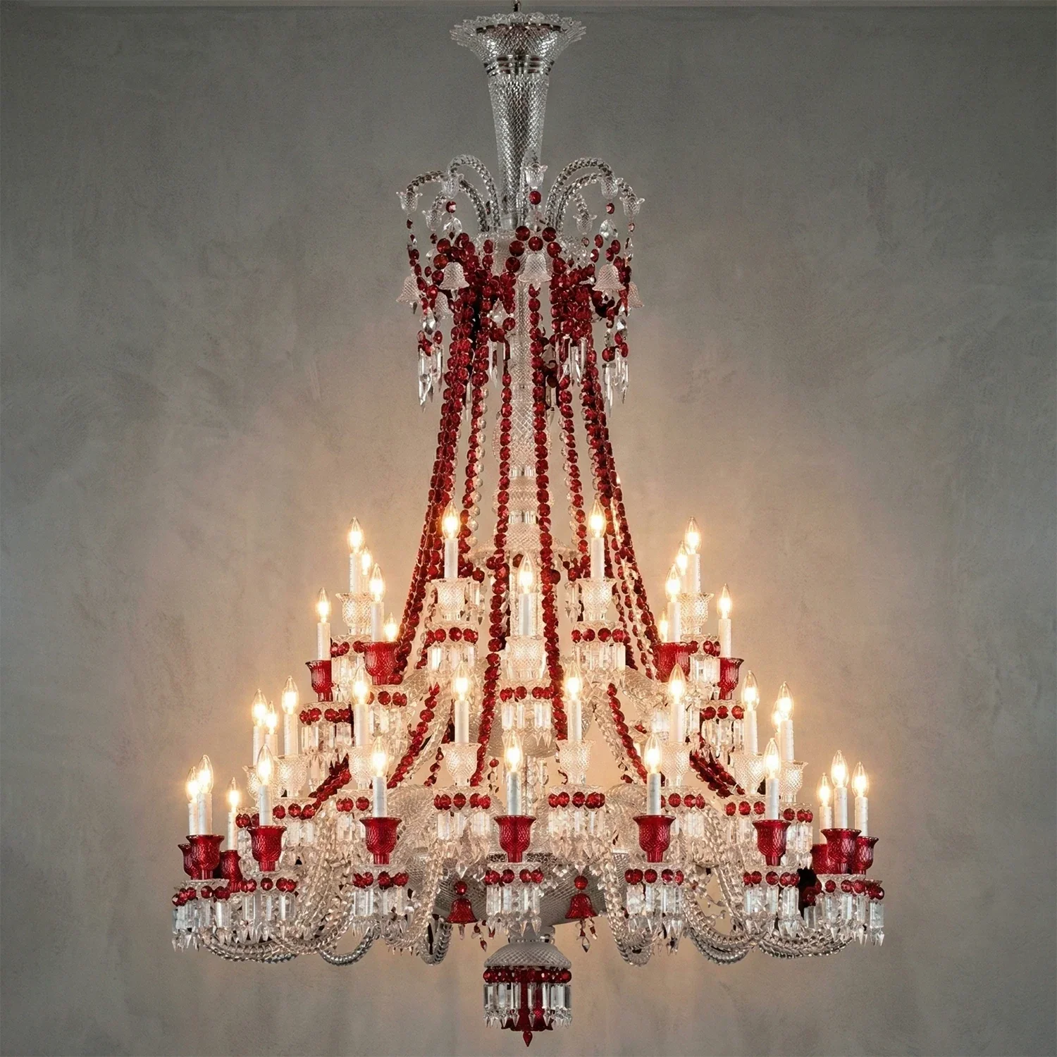 Brilliant Starry Crystal RED Chandelier | wildoxy