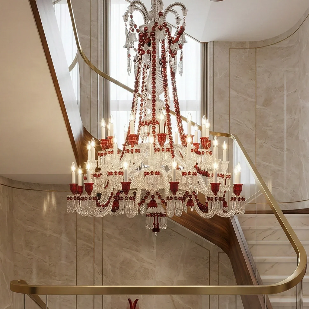 Brilliant Starry Crystal RED Chandelier | wildoxy