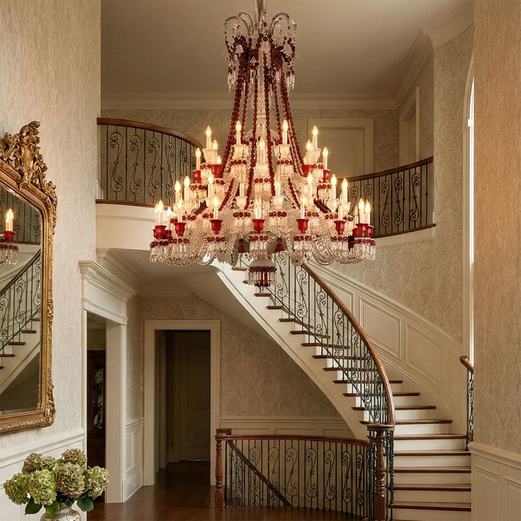 Brilliant Starry Crystal RED Chandelier | wildoxy