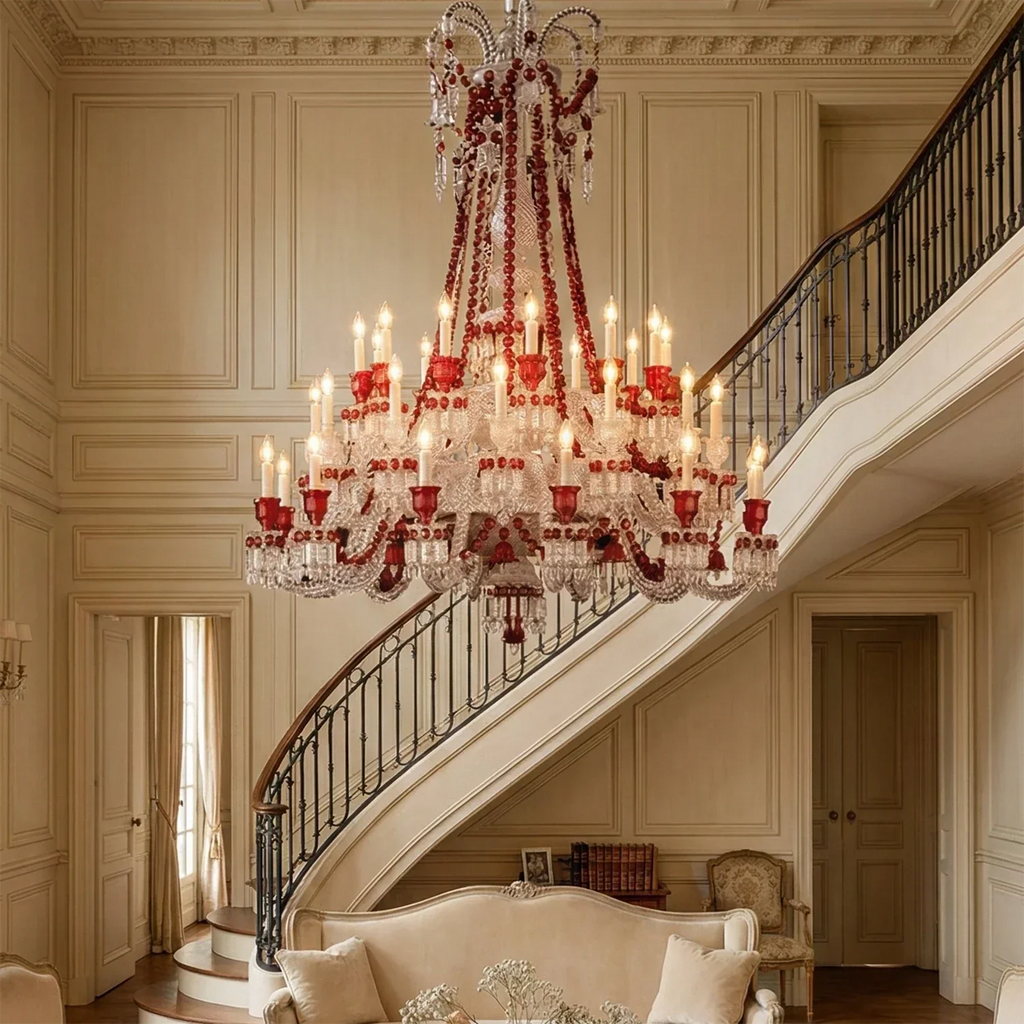 Brilliant Starry Crystal RED Chandelier | wildoxy