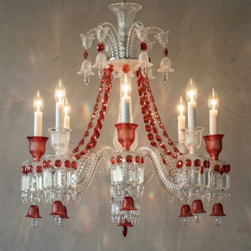 Brilliant Starry Crystal RED Chandelier | wildoxy