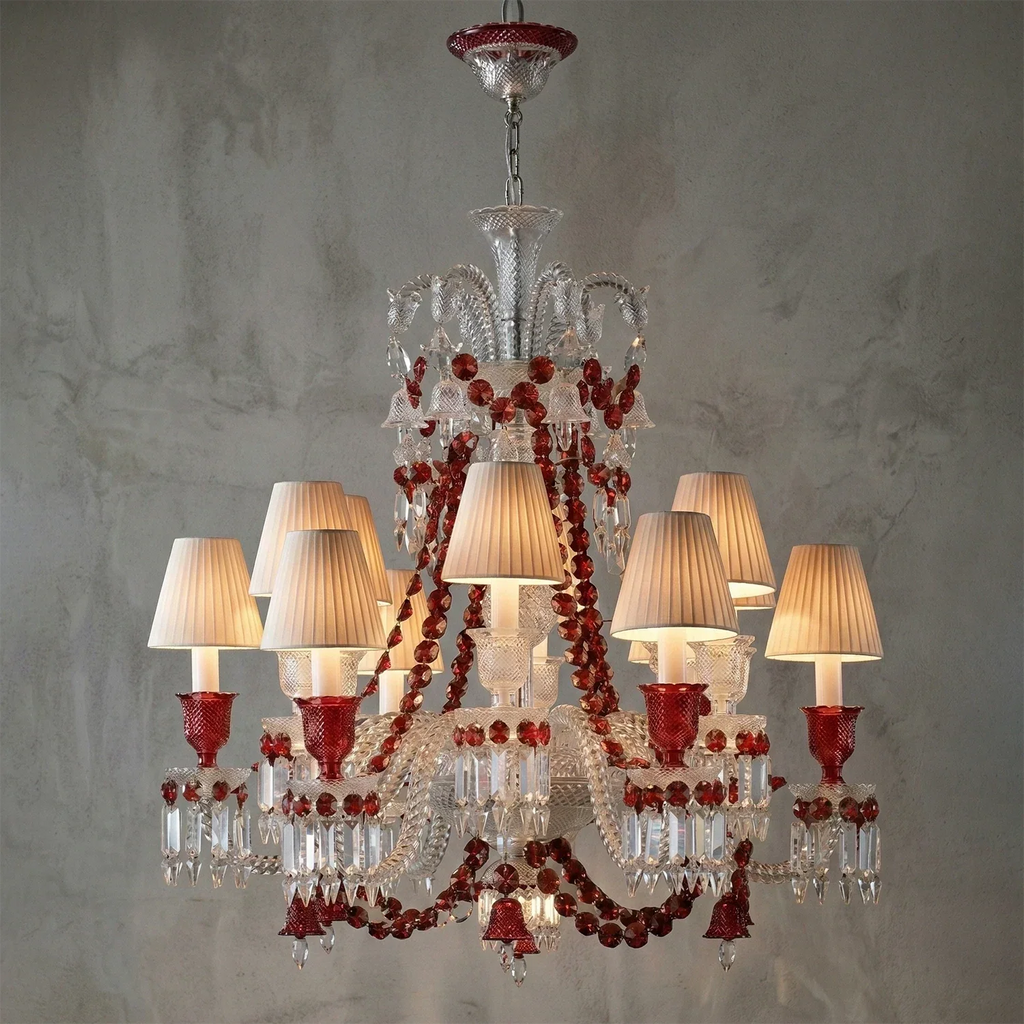 Brilliant Starry Crystal RED Chandelier | wildoxy