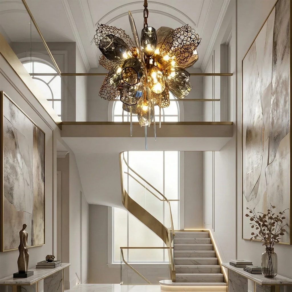 Britannica Luxury Stained Glass Chandelier | wildoxy