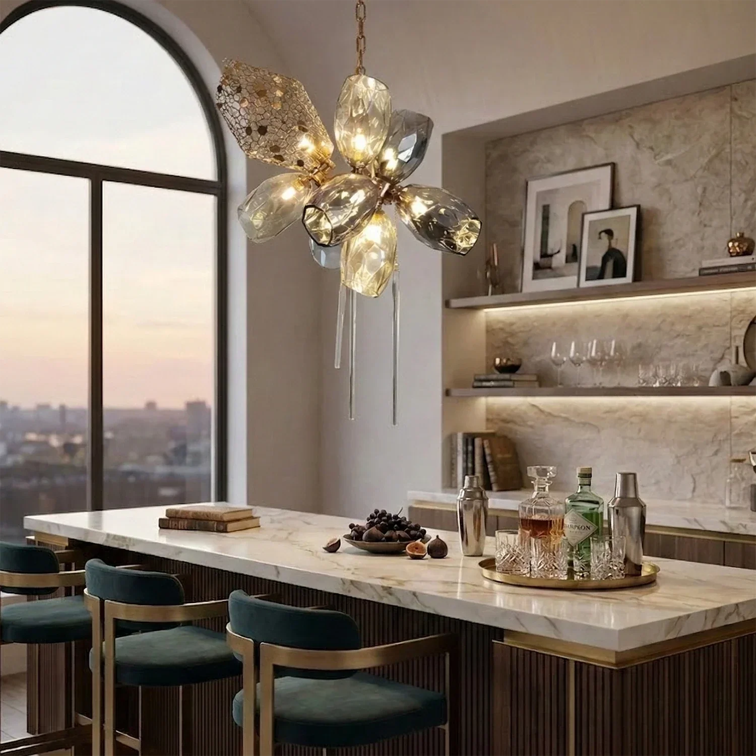 Britannica Luxury Stained Glass Chandelier | wildoxy