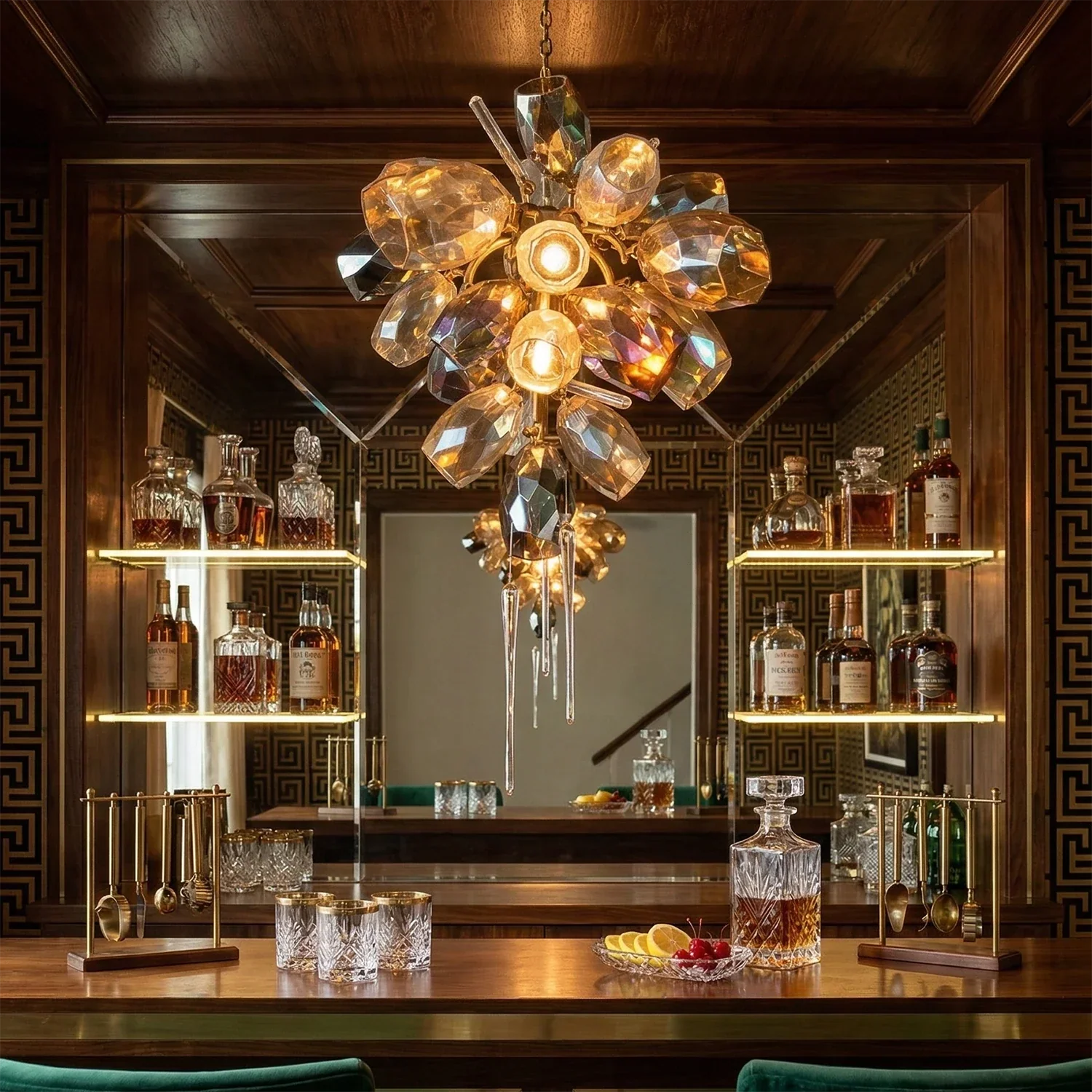 Britannica Luxury Stained Glass Chandelier | wildoxy