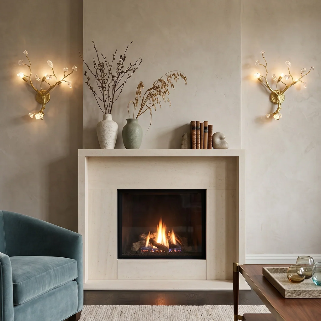 Bryony Frosted Glass Branch Wall Sconce | wildoxy