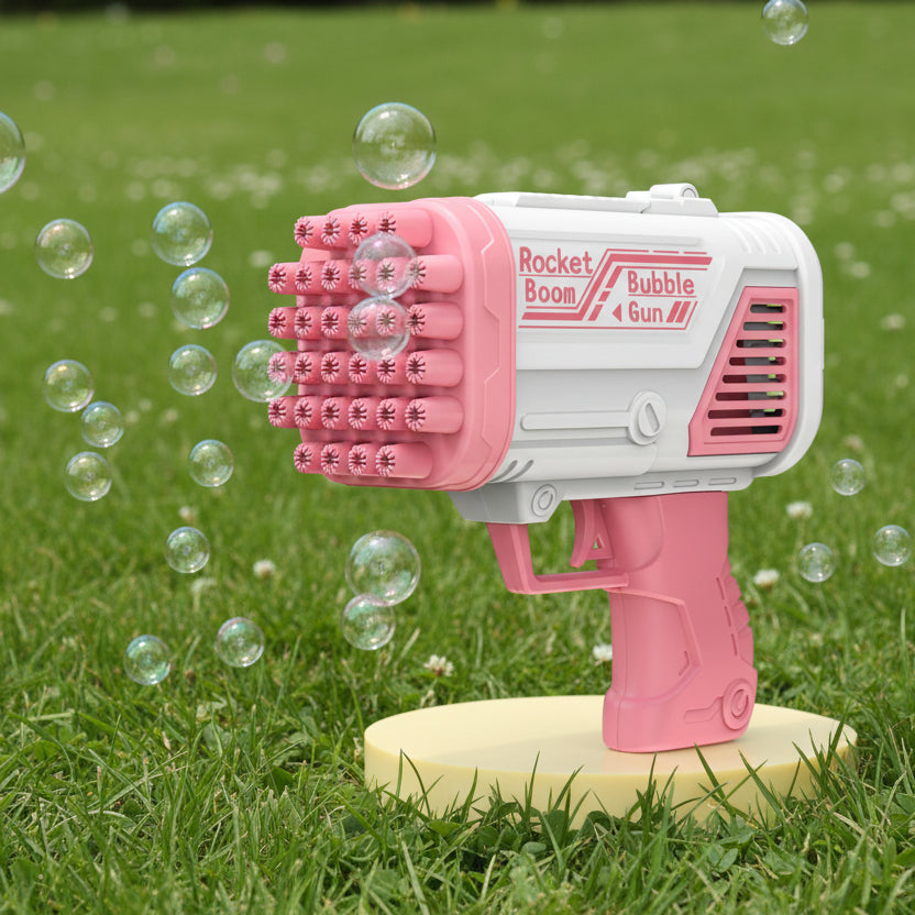 Giocattolo soffiatore di bolle portatile BubbleFun — design senza batterie