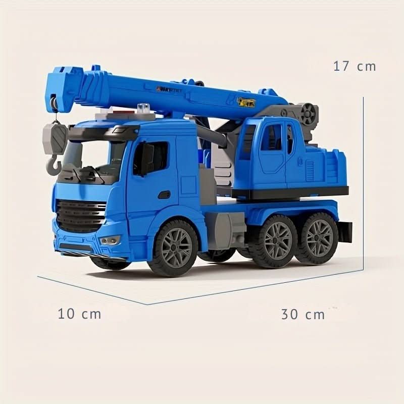 CraneMax Junior Realistic Construction Crane Toy — Rotating Arm, Built-In Lights and Sound
