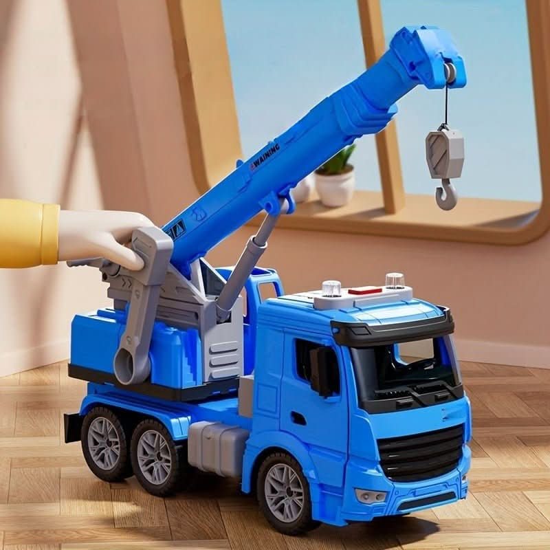 CraneMax Junior Realistic Construction Crane Toy — Rotating Arm, Built-In Lights and Sound