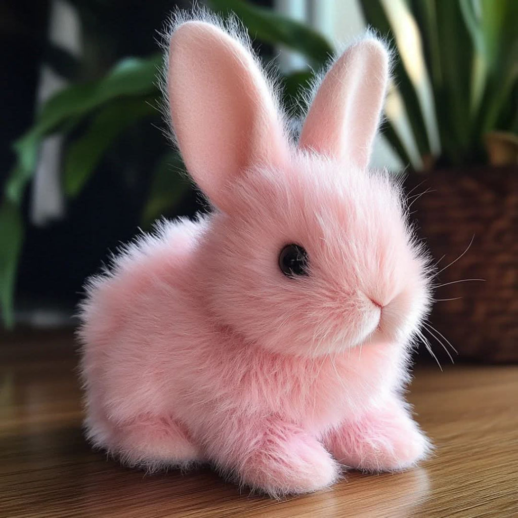 BunnyLoom élethű, ugráló nyusziplüss — interaktív mozgás- és hangmechanika