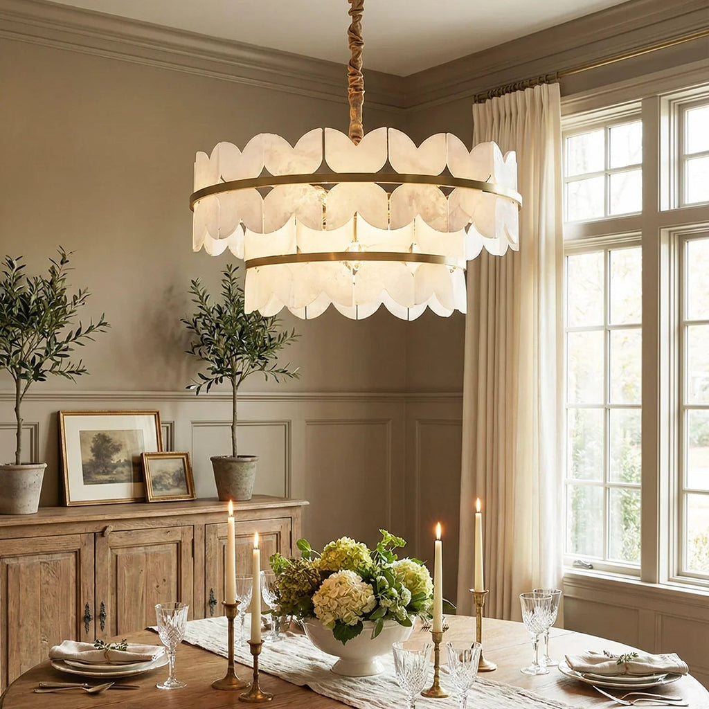 Butterfly Alabaster Round Chandelier | wildoxy