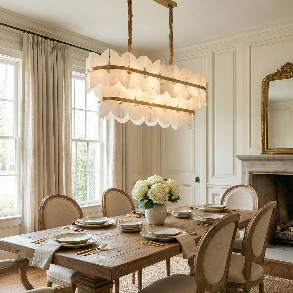 Butterfly Alabaster Round Chandelier | wildoxy