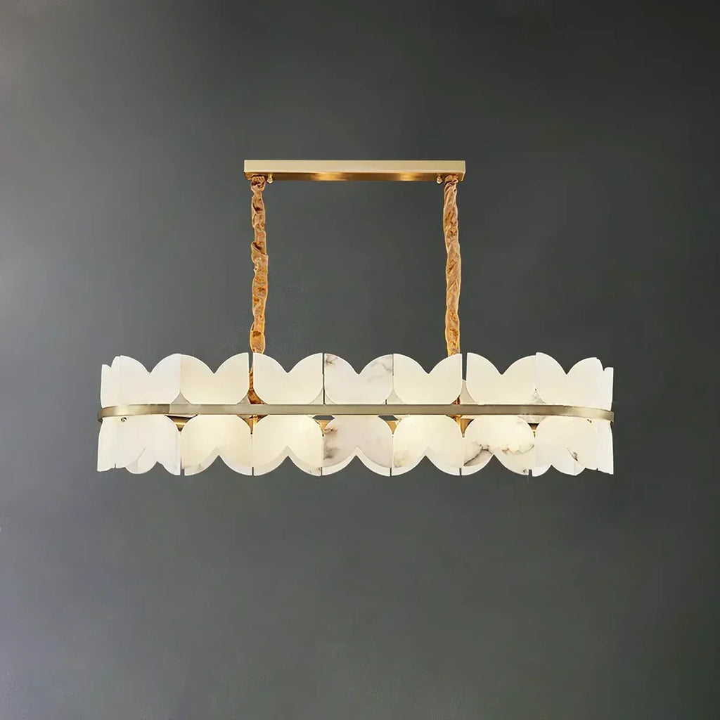 Butterfly Alabaster Round Chandelier | wildoxy