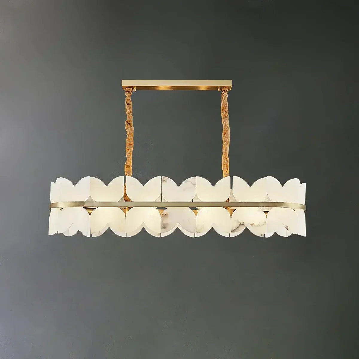 Butterfly Alabaster Round Chandelier | wildoxy