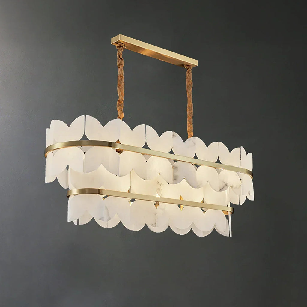 Butterfly Alabaster Round Chandelier | wildoxy