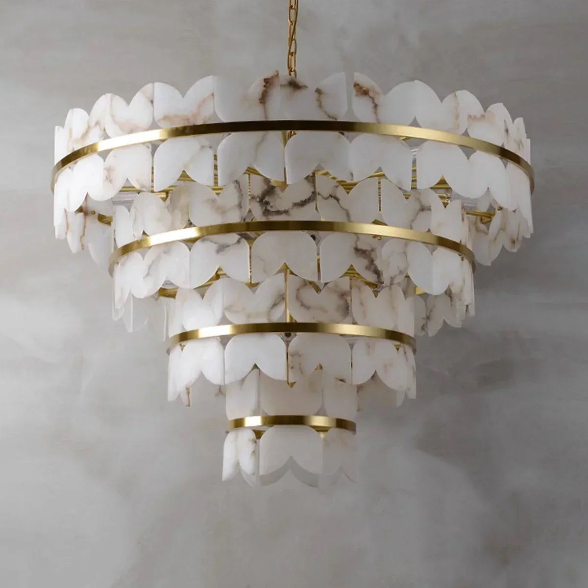 Butterfly Alabaster Round Chandelier | wildoxy