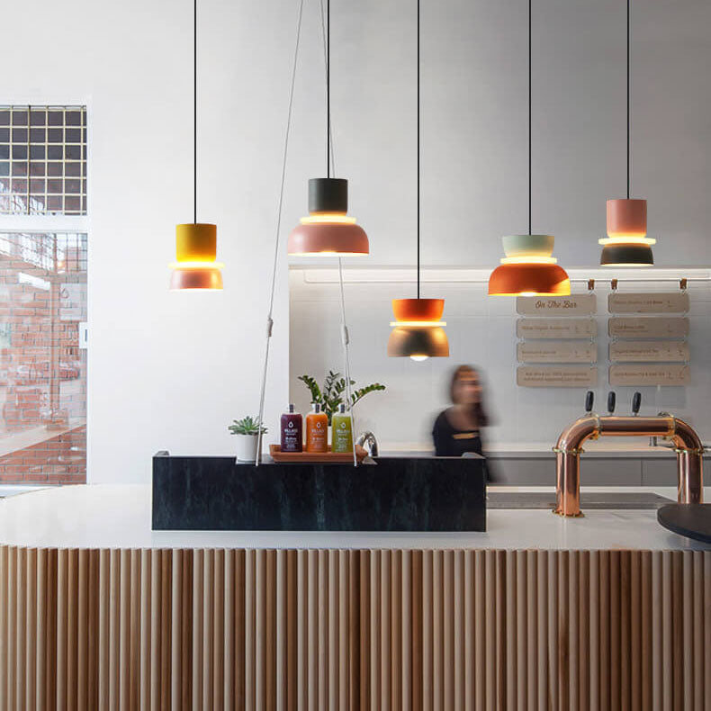Macaron Acrylic Dome Pendant Light LED E27 12W - Wildoxy