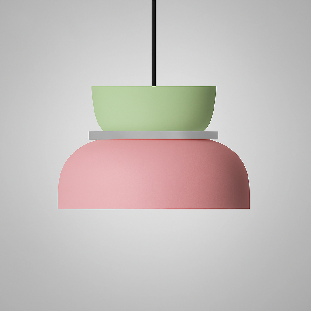 Macaron Acrylic Dome Pendant Light LED E27 12W - Wildoxy
