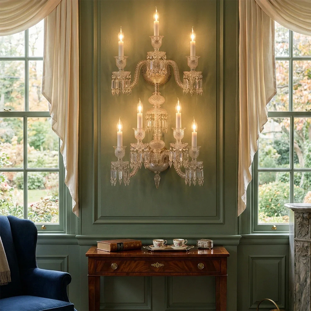 Caelum Apex Crystal Wall Lamp | wildoxy