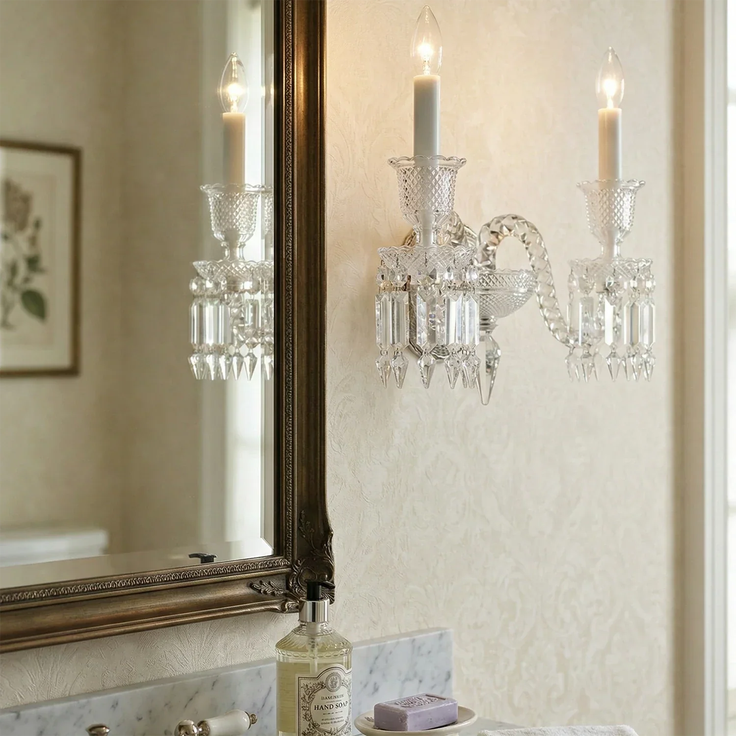 Caelum Apex Crystal Wall Lamp | wildoxy