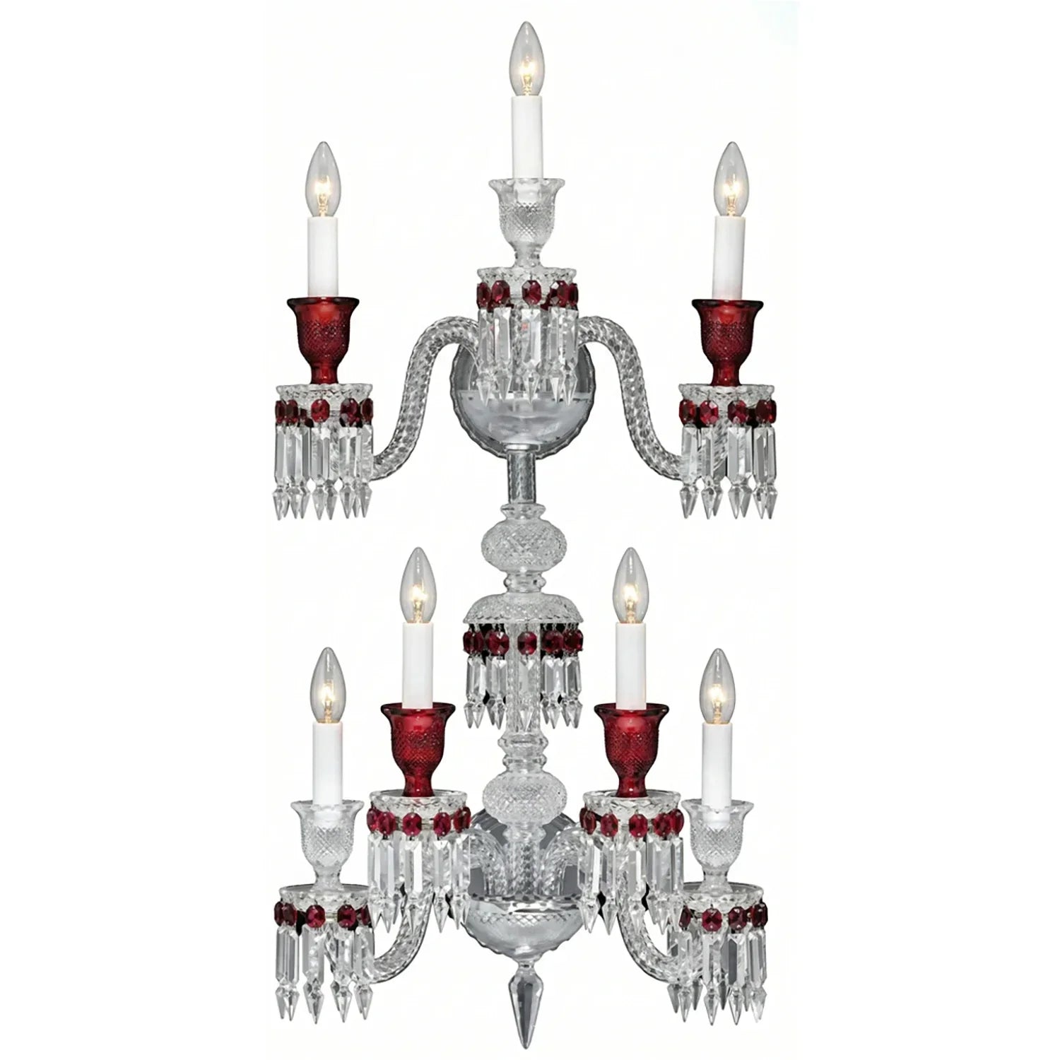 Caelum Apex Red Crystal Wall Lamp | wildoxy