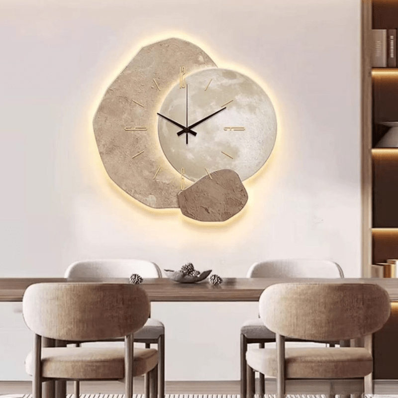 ساعة حائط Calmsweep بحركة صامتة - تصميم نوردِي بسيط
