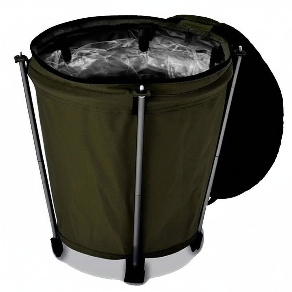 Camptrash AM Foldable Waste Bin – Portable Frame, Waterproof Inner Liner