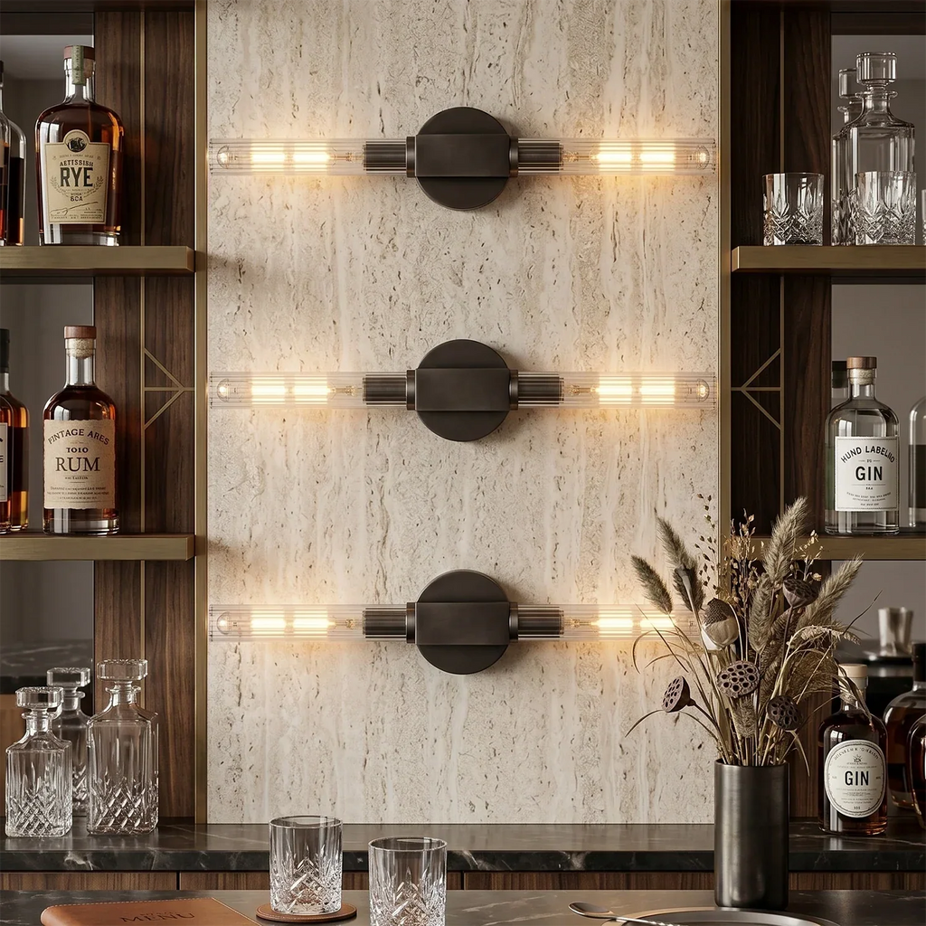 Cannellea Candlestick Linear Long Sconce | wildoxy