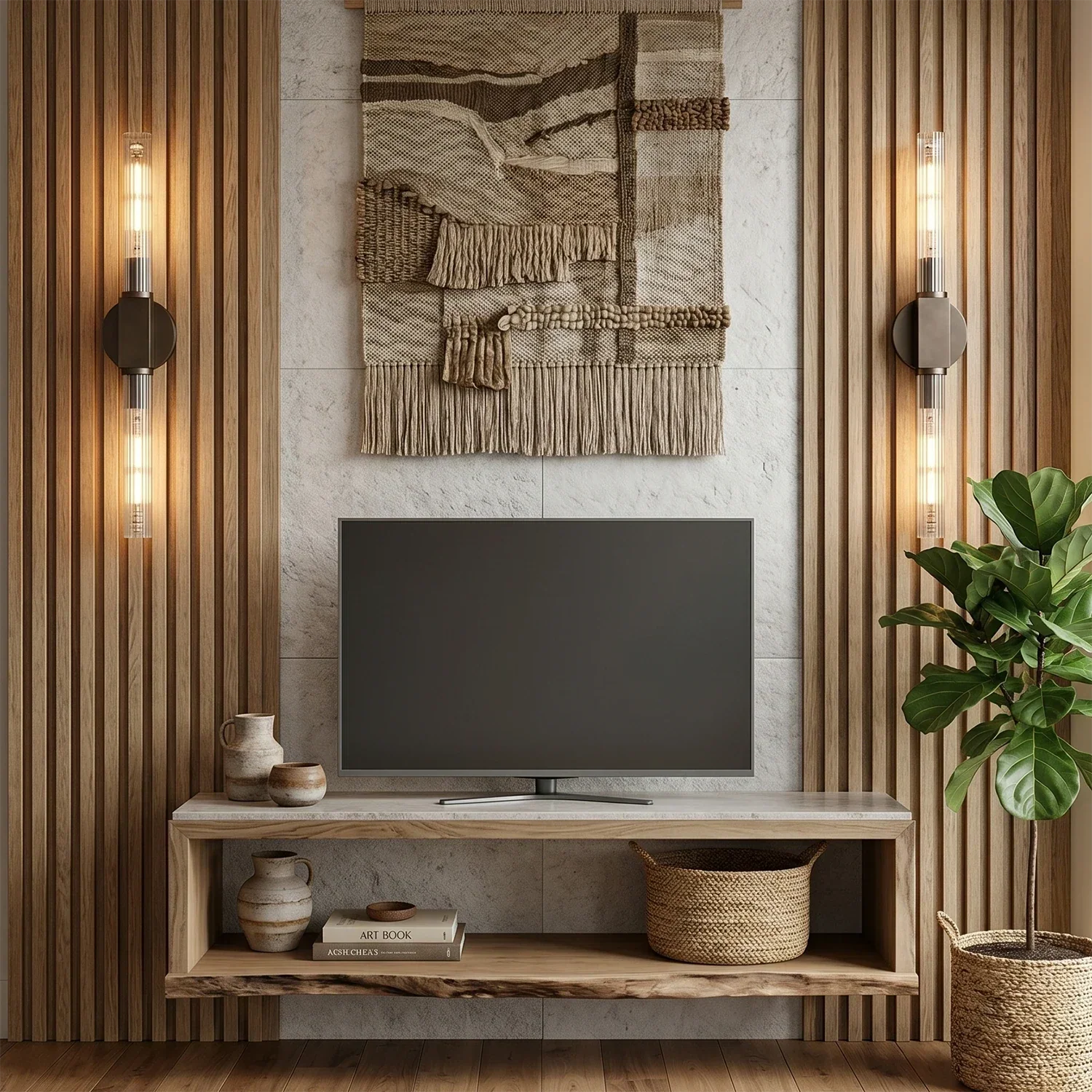 Cannellea Candlestick Linear Long Sconce | wildoxy
