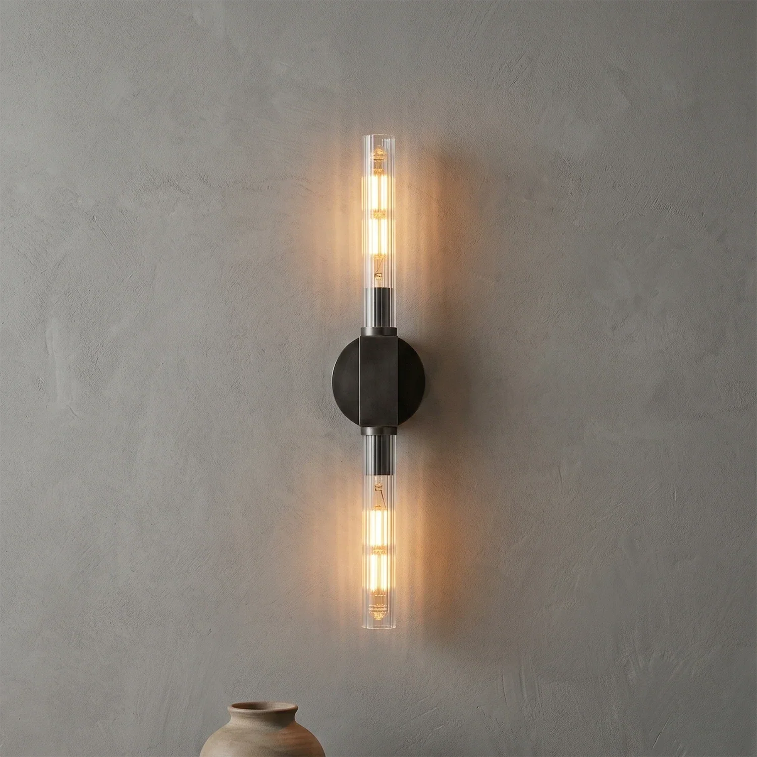 Cannellea Candlestick Linear Long Sconce | wildoxy