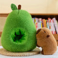 Capyplush Baby Avocado Capybara Duo Plush — Dual Character Soft Toy
