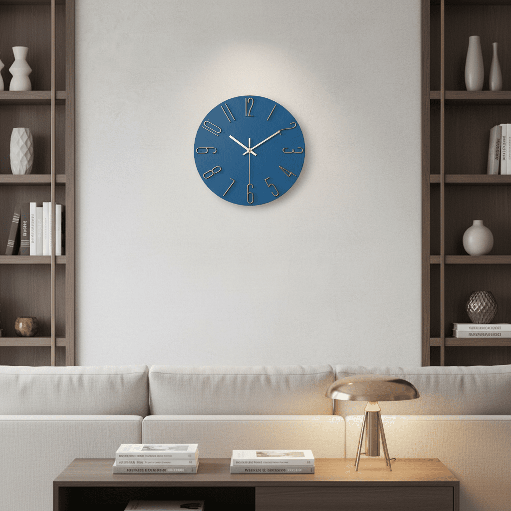 CASAORA 30 cm Minimalist Wall Clock — Quiet Movement
