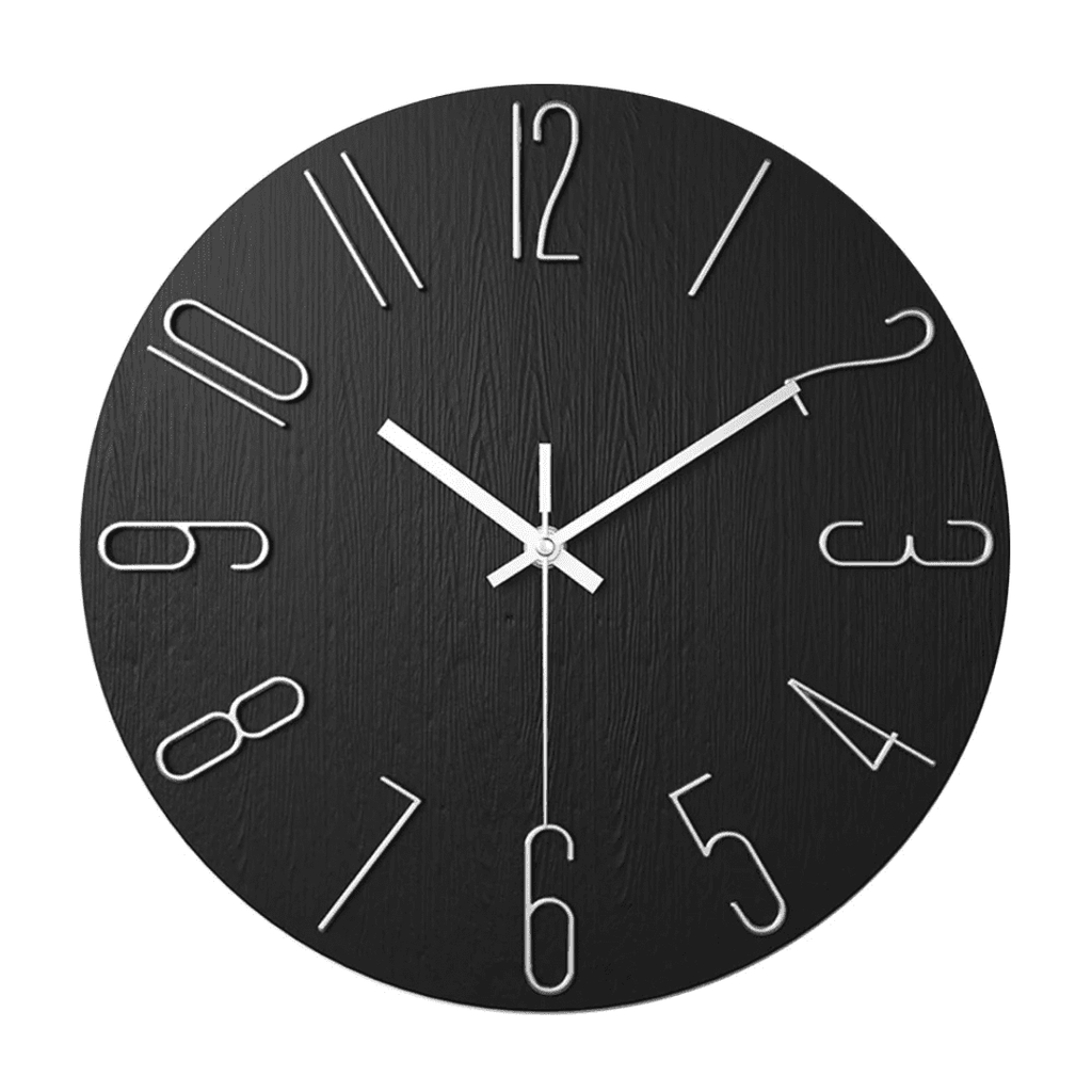 CASAORA 30 cm Minimalist Wall Clock — Quiet Movement