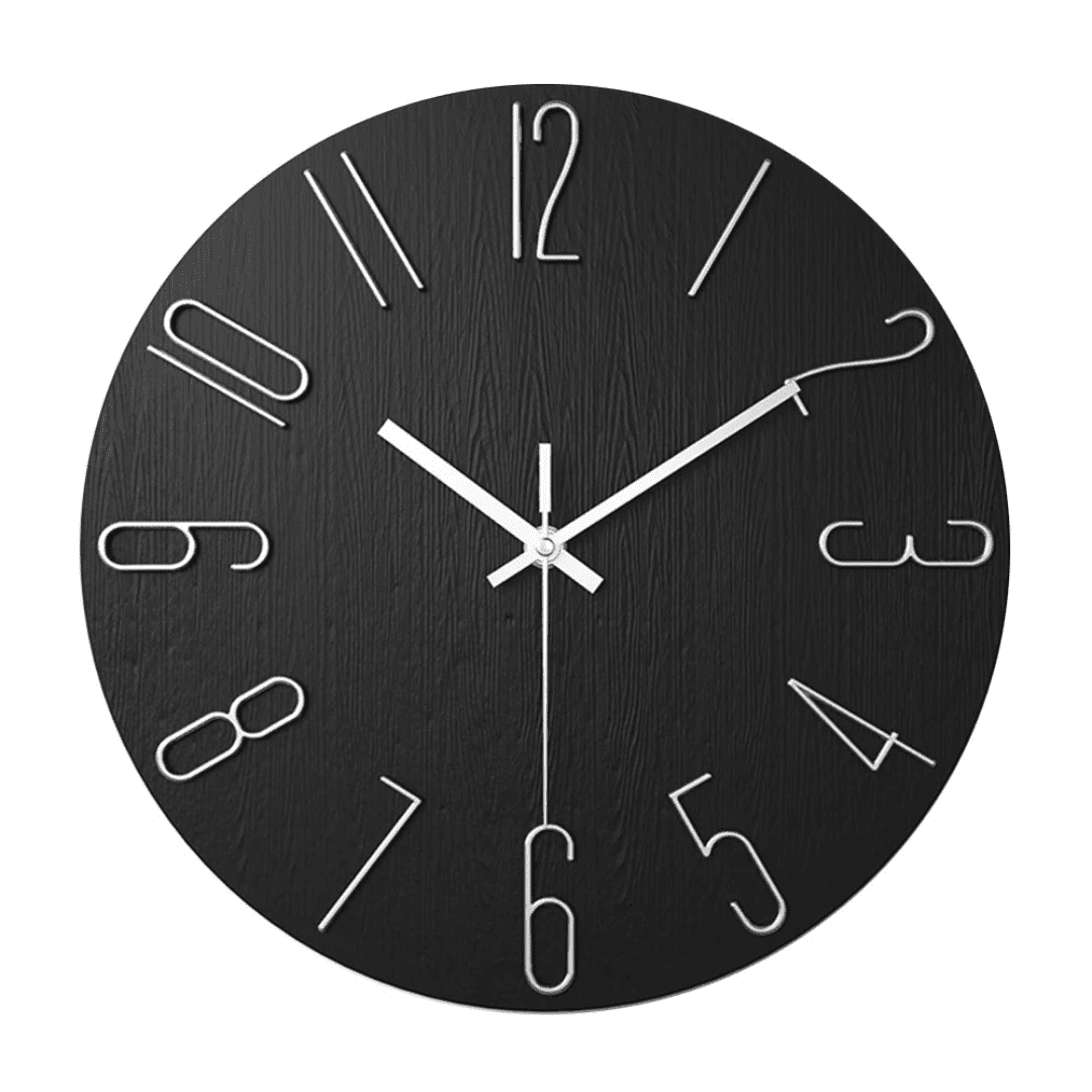 CASAORA 30 cm Minimalist Wall Clock — Quiet Movement