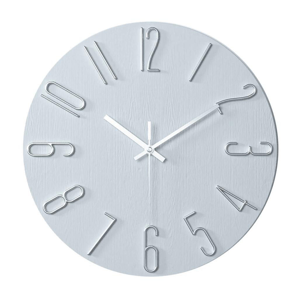 CASAORA 30 cm Minimalist Wall Clock — Quiet Movement