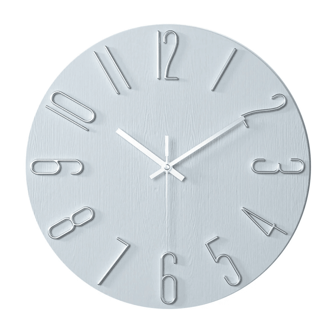 CASAORA 30 cm Minimalist Wall Clock — Quiet Movement