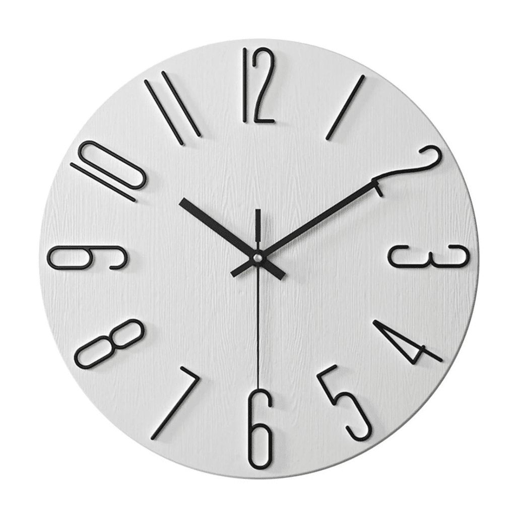 CASAORA 30 cm Minimalist Wall Clock — Quiet Movement