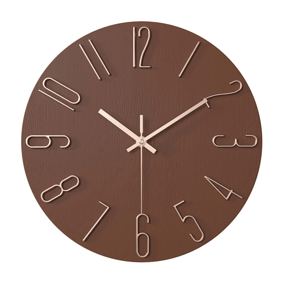 CASAORA 30 cm Minimalist Wall Clock — Quiet Movement
