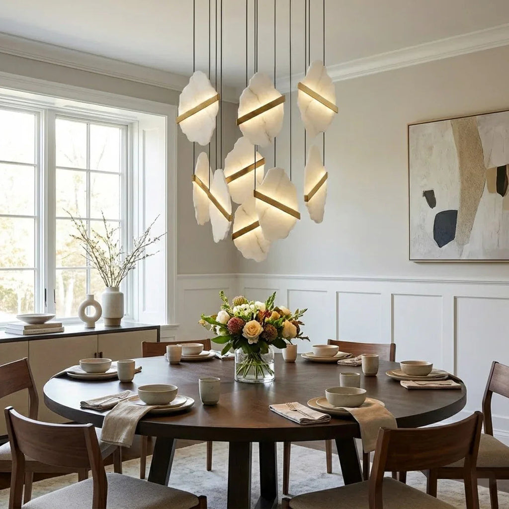 Cascading Alabaster Slab Chandelier | wildoxy