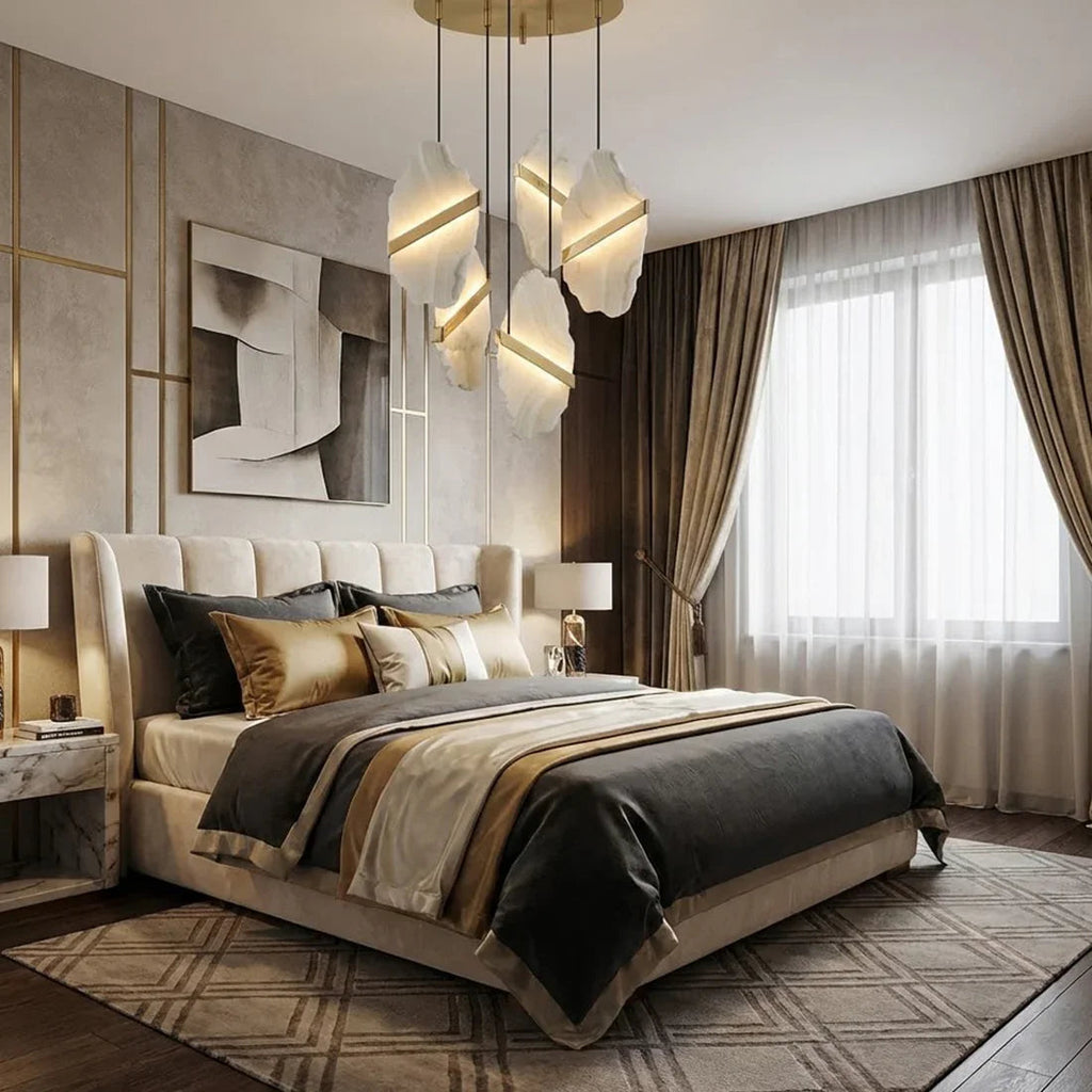 Cascading Alabaster Slab Chandelier | wildoxy