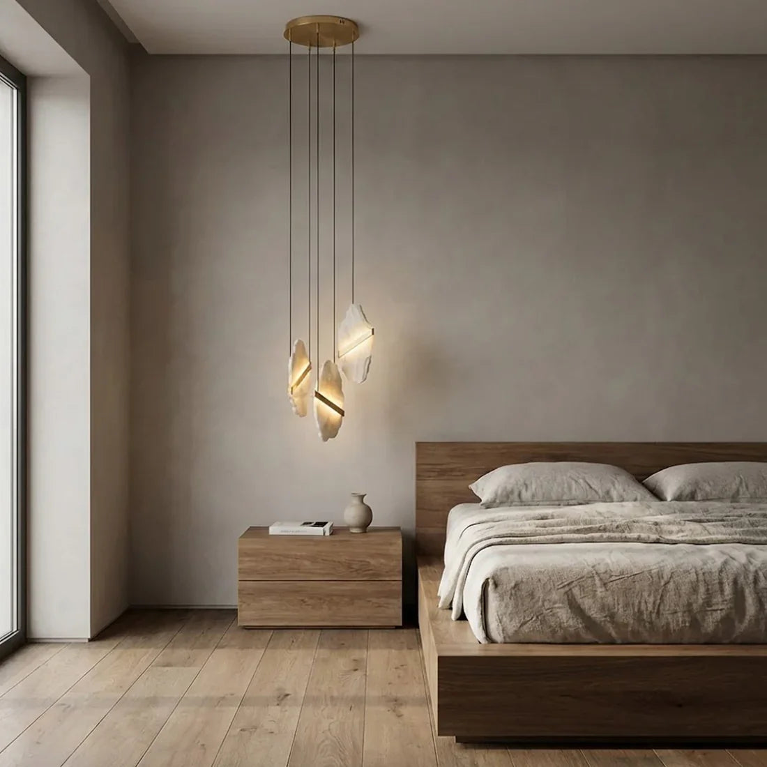 Cascading Alabaster Slab Chandelier | wildoxy